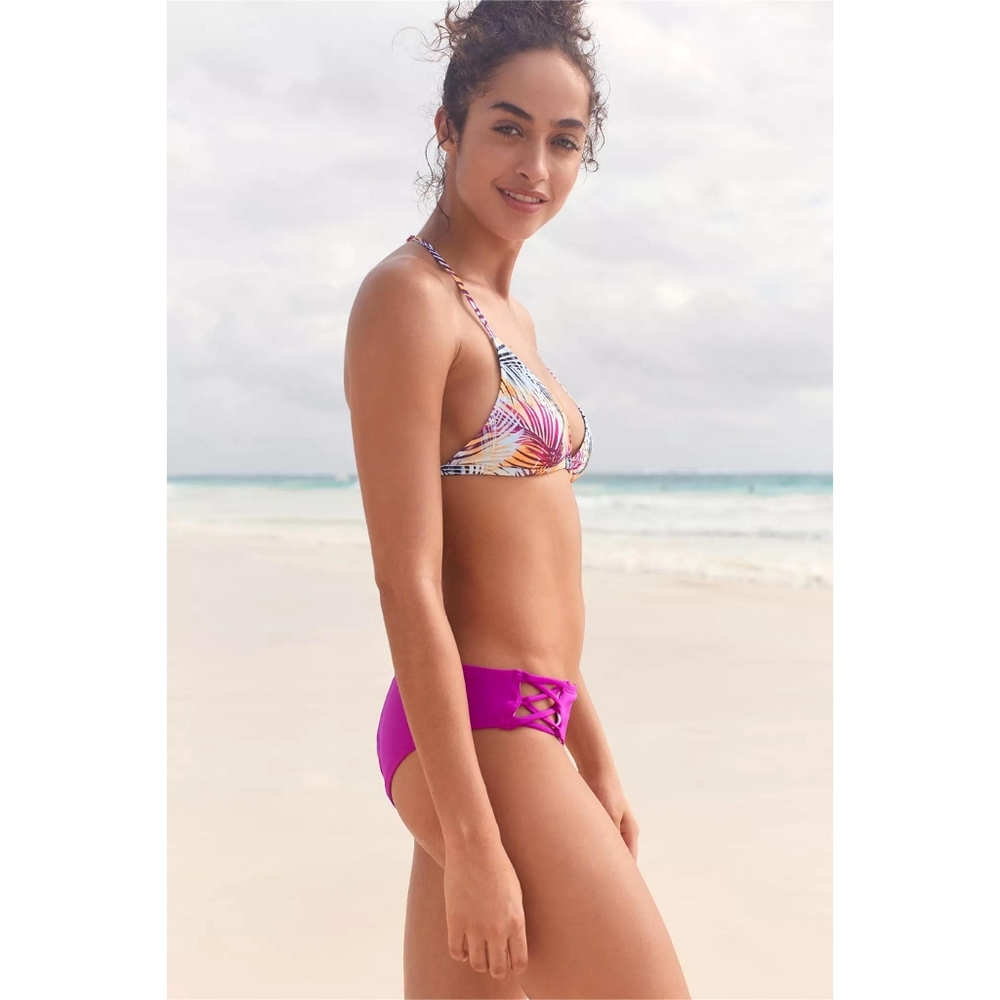 Uo Out From Under Printed Triangle Racerback Bikin - image 8